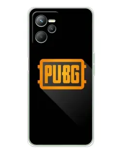 Чехол для Realme 14 с картинкой «PUBG — рамка лого»