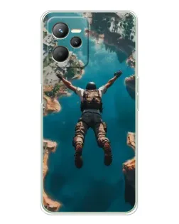 Чехол для Realme 14 с картинкой «PUBG — свободное падение»