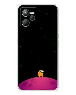 Чохол для Realme 14 з картинкою «Самотній герой на планеті»