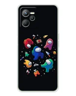 Чехол для Realme 14 с картинкой «Among Us космос»