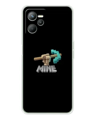 Чехол для Realme 14 с картинкой «Алмазная кирка»