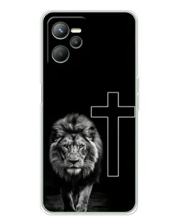 Чехол для Realme 14 с картинкой «Лев и Крест» Чехол для Realme 14 с картинкой «Лев и Крест»