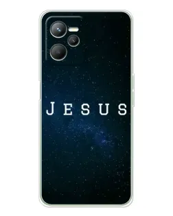 Чехол для Realme 14 с картинкой «Звездное небо Jesus»
