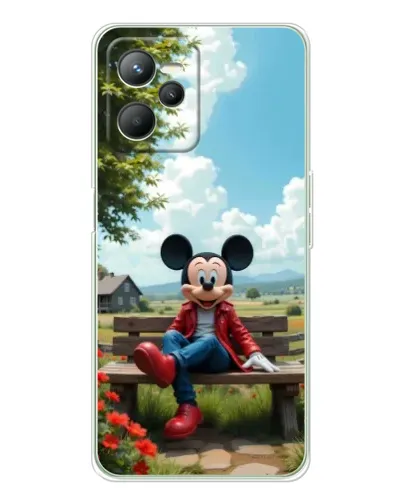 Чохол для Realme 14 з картинкою «Міккі на лавці»
