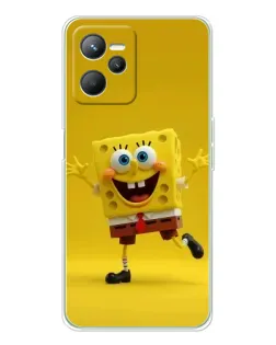 Чохол для Realme 14 з картинкою «Позитивний Губка Боб»