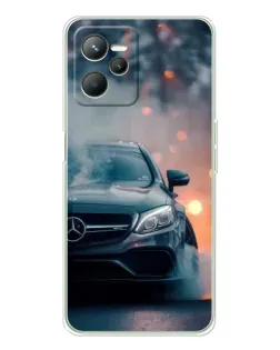 Чохол для Realme 14 з картинкою «Mercedes — нічне місто»