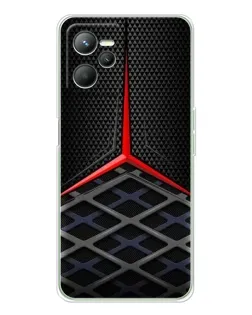 Чехол для Realme 14 с картинкой «Mercedes Carbon Grid»