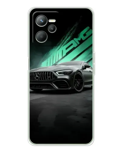 Чехол для Realme 14 с картинкой «Темный Mercedes AMG» Чехол для Realme 14 с картинкой «Темный Mercedes AMG»