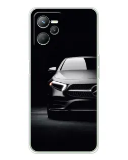 Чехол для Realme 14 с картинкой «Свет фар Mercedes»