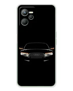 Чехол для Realme 14 с картинкой «Audi — ночной контур»