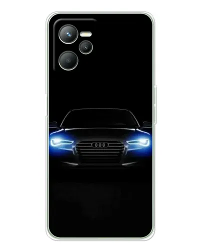 Чехол для Realme 14 с картинкой «Audi в неоне»