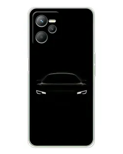 Чехол для Realme 14 с картинкой «Взгляд Audi в темноте»