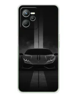 Чехол для Realme 14 с картинкой «Lamborghini симметрия дорог»