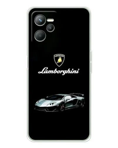 Чехол для Realme 14 с картинкой «Логотип Lamborghini классика»