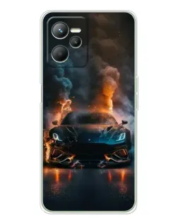Чехол для Realme 14 с картинкой «Lamborghini дымная эстетика»