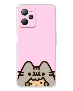 Чохол для Realme 14 з картинкою «Pusheen та печиво» Чохол для Realme 14 з картинкою «Pusheen та печиво»