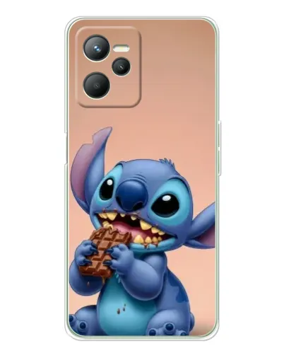 Чехол для Realme 14 с картинкой «Стич ест шоколад» Чехол для Realme 14 с картинкой «Стич ест шоколад»