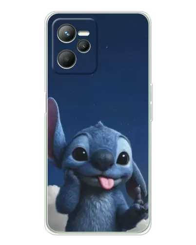 Чехол для Realme 14 с картинкой «Стич в облаках» Чехол для Realme 14 с картинкой «Стич в облаках»