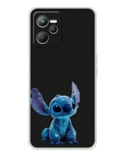 Чехол для Realme 14 с картинкой «Стич на черном» Чехол для Realme 14 с картинкой «Стич на черном»