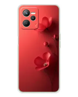 Чехол для Realme 14 с картинкой «Маковые соцветия»