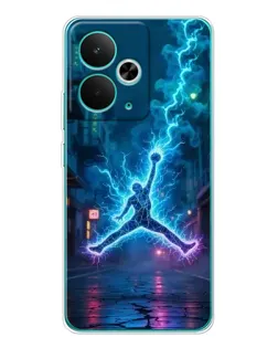 Чохол для Realme 14T з картинкою «Jordan Gold Jumpman»