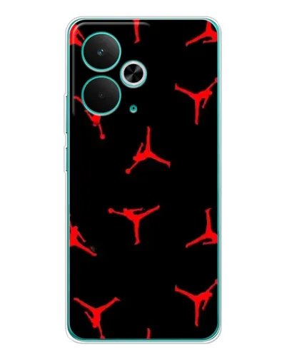 Чохол для Realme 14T з картинкою «Jordan Red Pattern»