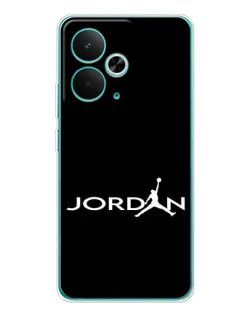 Чохол для Realme 14T з картинкою «Jordan White Logo»