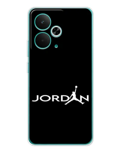 Чохол для Realme 14T з картинкою «Jordan White Logo»