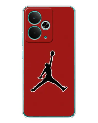 Чохол для Realme 14T з картинкою «Jordan Red Back»