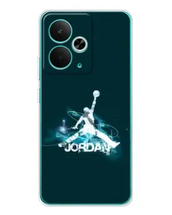 Чохол для Realme 14T з картинкою «Jordan Blue Fire»