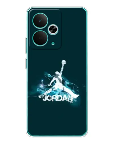 Чохол для Realme 14T з картинкою «Jordan Blue Fire»