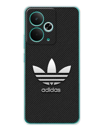 Чохол для Realme 14T з картинкою «Adidas Карбонова текстура» Чохол для Realme 14T з картинкою «Adidas Карбонова текстура»