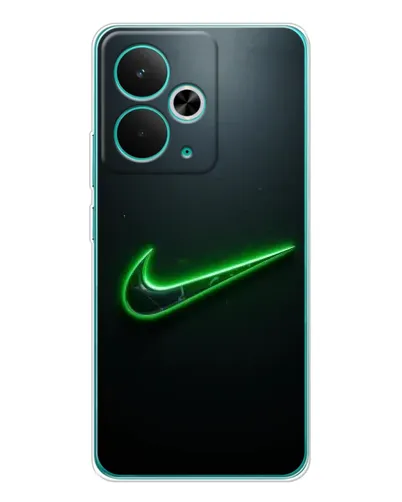 Чохол для Realme 14T з картинкою «Неоновий контур Nike» Чохол для Realme 14T з картинкою «Неоновий контур Nike»