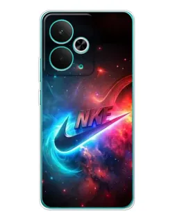 Чохол для Realme 14T з картинкою «Вогняний логотип Nike»