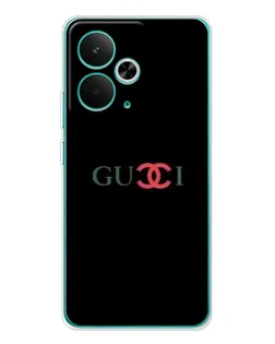 Чехол для Realme 14T с картинкой «Gucci — красный градиент»
