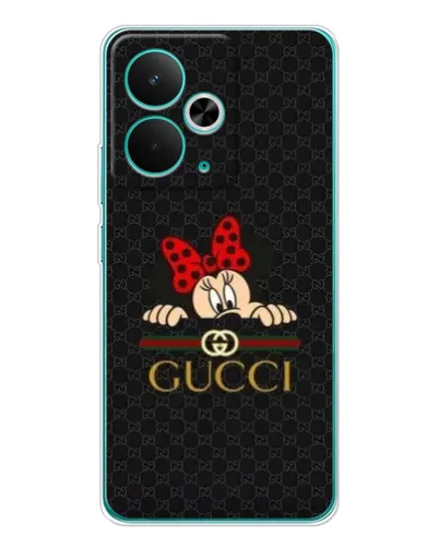Чехол для Realme 14T с картинкой «Минни Маус Gucci — черный» Чехол для Realme 14T с картинкой «Минни Маус Gucci — черный»
