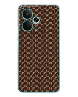 Чохол для Realme 14T з картинкою «Gucci — шоколадна сітка» Чохол для Realme 14T з картинкою «Gucci — шоколадна сітка»