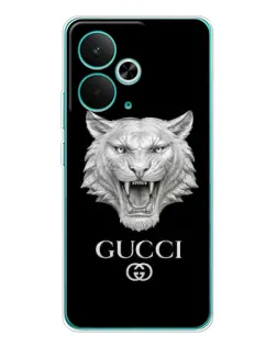 Чохол для Realme 14T з картинкою «Gucci — срібний лев» Чохол для Realme 14T з картинкою «Gucci — срібний лев»
