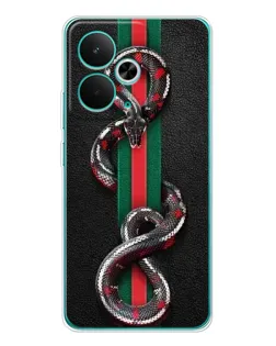 Чохол для Realme 14T з картинкою «Gucci — змія на смузі» Чохол для Realme 14T з картинкою «Gucci — змія на смузі»