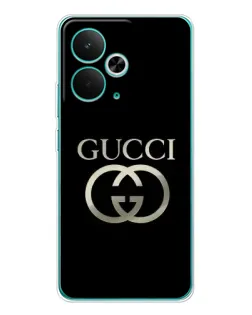 Чохол для Realme 14T з картинкою «Gucci — золото на чорному» Чохол для Realme 14T з картинкою «Gucci — золото на чорному»