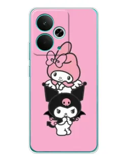 Чохол для Realme 14T з картинкою «My Melody та Kuromi»