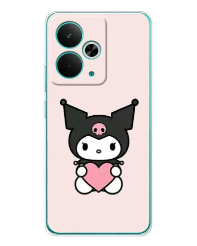 Чохол для Realme 14T з картинкою «Kuromi та серце» Чохол для Realme 14T з картинкою «Kuromi та серце»