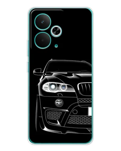 Чехол для Realme 14T с картинкой «Темный силуэт BMW» Чехол для Realme 14T с картинкой «Темный силуэт BMW»