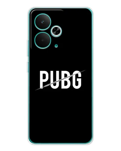 Чохол для Realme 14T з картинкою «PUBG — білий логотип» Чохол для Realme 14T з картинкою «PUBG — білий логотип»