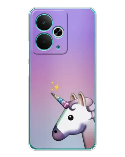 Чехол для Realme 14T с картинкой «Единорог градиент»