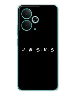 Чехол для Realme 14T с картинкой «Точки веры J.E.S.U.S.»