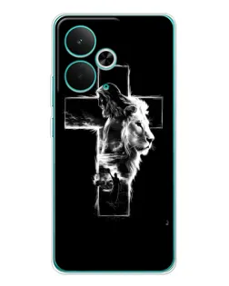 Чохол для Realme 14T з картинкою «Сяючий хрест Jesus»