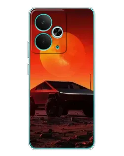 Чохол для Realme 14T з картинкою «Cybertruck на Марсі»