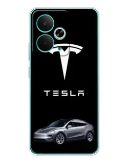 Чохол для Realme 14T з картинкою «Tesla Model Y»
