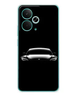 Чохол для Realme 14T з картинкою «Фари Tesla Night»